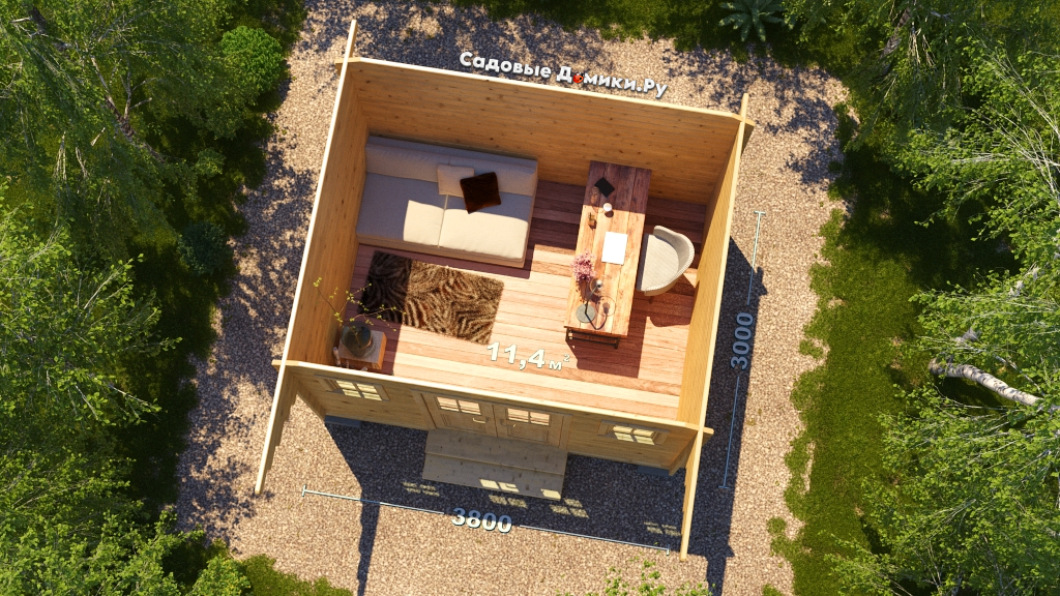 План мини домика 4х3