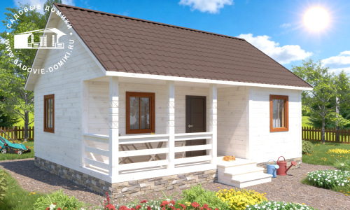 Проект зимнего дома 8х6