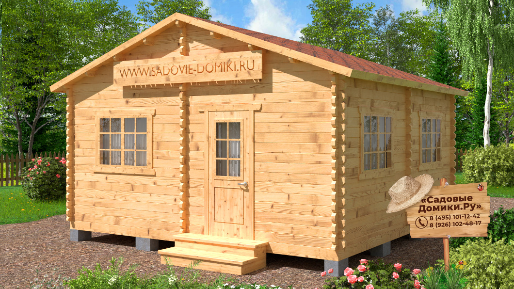 Садовый домик 5х5 с 4 комнатами