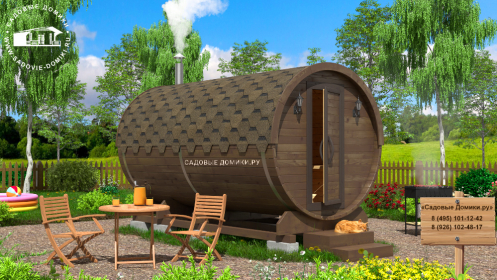 Четырехметровая бочка с печкой