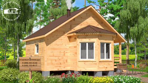 Брусовая баня 7,5 на 6 метров