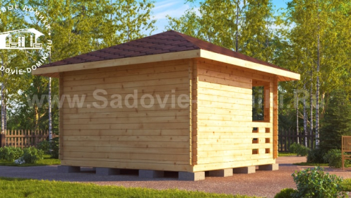 Беседка 4х4 - вид сзади.