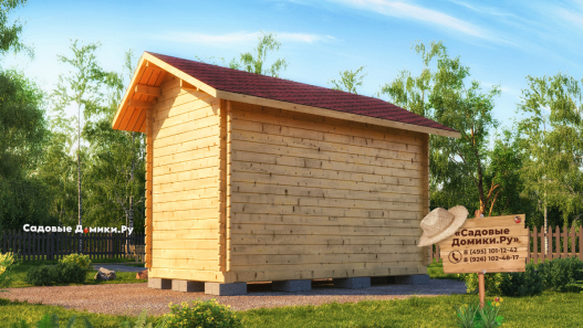 Деревянная бытовка 4х2 м.