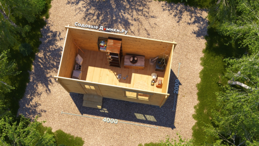 Планировка хозблока по проекту "Бытовка"