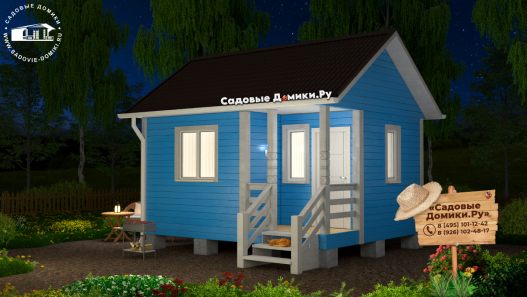 Дом 5х4 с утеплением и отделкой