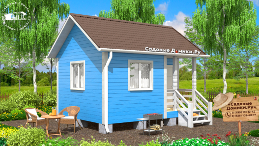 Небольшой домик 5х4 для зимнего отдыха