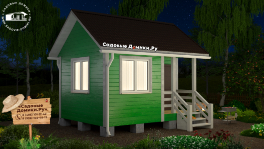 Каркасный дом 4,5 на 3 м