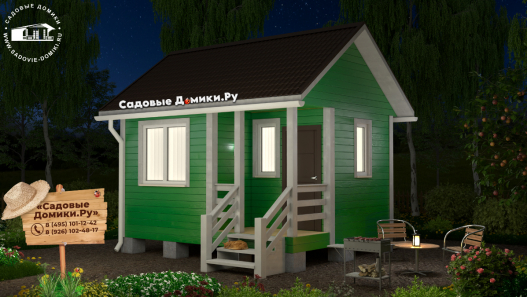 Дом 4,5х3 с утеплением и отделкой