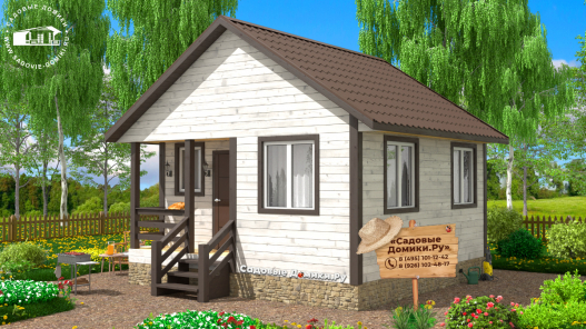 Утепленный деревянный дом 6 на 6 метров