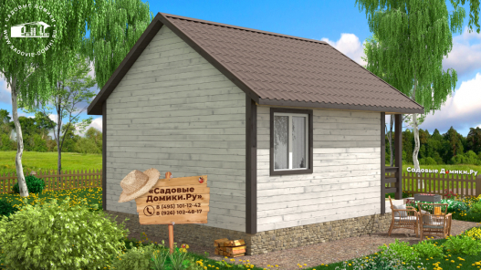 Домик 6 на 6 с чердаком