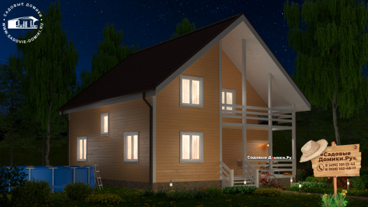 Круглогодичный дом 10х10 м