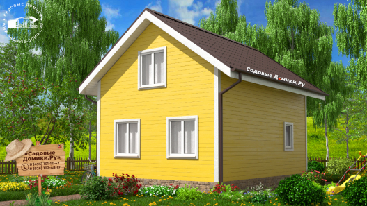 Утепленный дачный дом 6х8