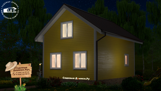 Дом 6х8 с полноценным вторым этажом