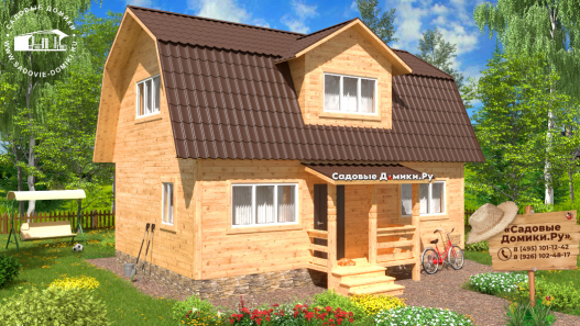 Утепленный дачный дом 9 на 6 для зимнего проживания