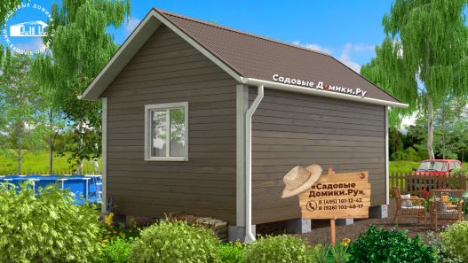 Зимний дом площадью 24 м2