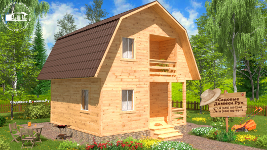 Дом 6х6 со вторым этажом