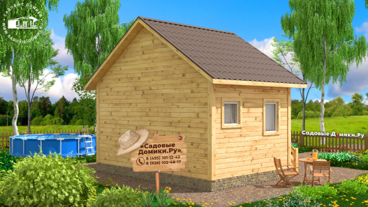 Зимний дачный дом 6 на 4 метра