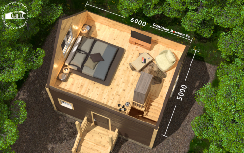 План 2 этажа: спальня или комната отдыха