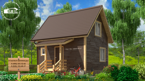 Небольшой дом 6х5 с мансардой