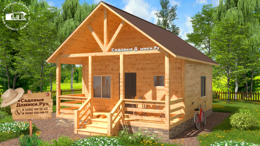 Деревянный дом 6 на 8 метров для круглогодичного проживания