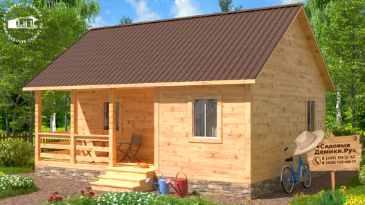 Утепленный дачный дом 8 на 6 для зимнего проживания