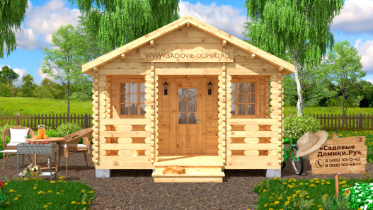 Дачный летний домик 4х5 м (2 помещения)
