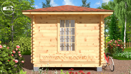 Вид беседки сбоку