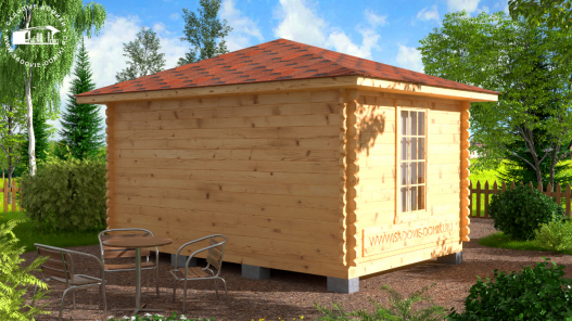 Вид беседки сзади