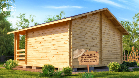 Фото дома с крыльцом - вид сзади