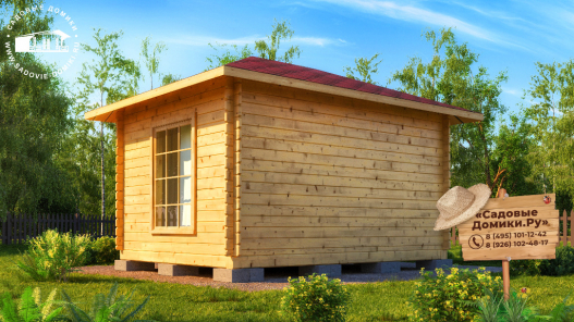 Фото закрытой беседки 4 на 3 метра