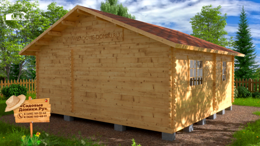 Брусовой дом 6х6 м