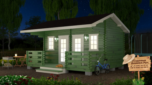 Двойной хозблок с зеркальной планировкой