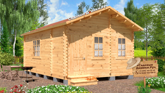 Дачный домик 4 на 6 метров с 3 комнатами