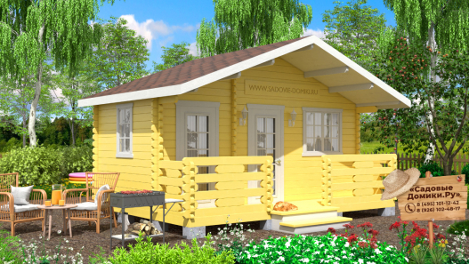 Двухкомнатный хозблок 5х3,5 метра