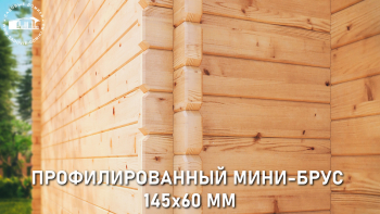 Профилированный мини-брус 145х60 мм