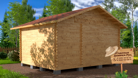 Вид дома 5х4 м