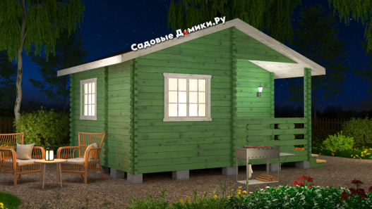 Садовый домик 5х4 из мини-бруса