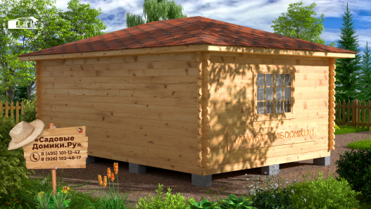 Дачная беседка из бруса 6 на 4 метра