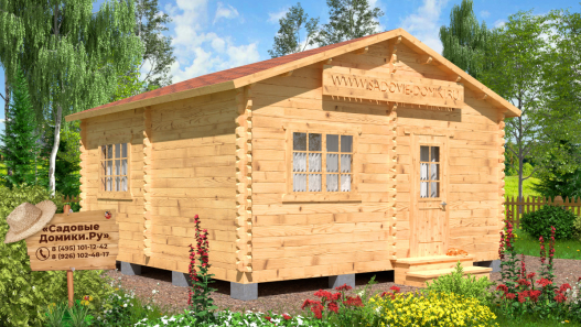 Четырехкомнатный садовый домик 5 на 5 метров