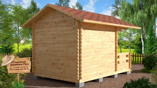 Вид домика 3х4,5 сбоку