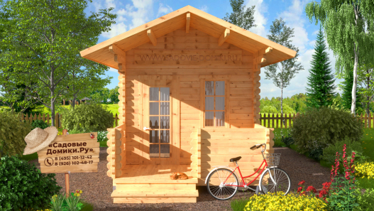 Беседка 3х4,5 - вид спереди