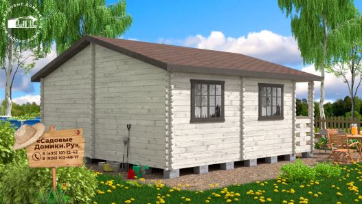 Деревянный домик 6х6 м
