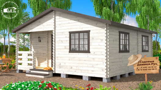 Дачный летний дом 6х6 м