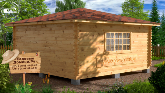 Деревянная беседка из бруса 5 на 5 метра