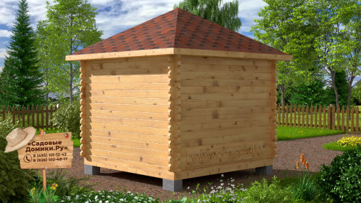 Беседка-домик 3х3 м