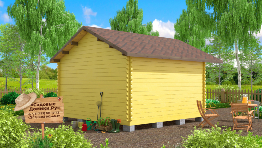 Домик 4х4 - вид сзади