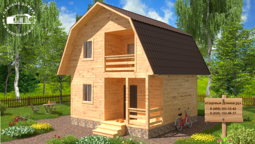 Утепленный деревянный дом 6 на 6 метров