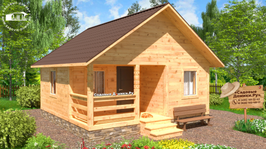Утепленный дом 6х6 для проживания в любое время года
